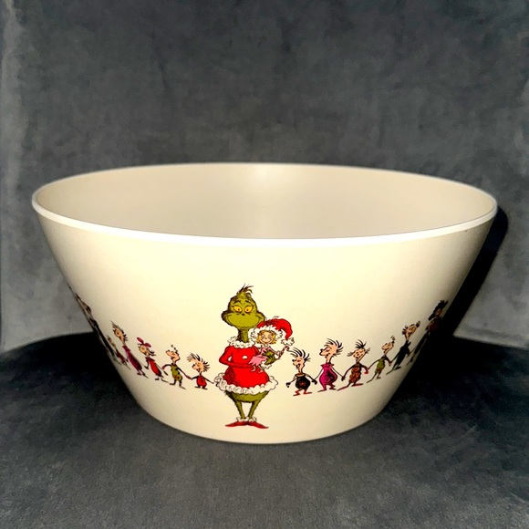 Dr. Seuss Holiday The Grinch Bamboo Serving Bowl Poshmark
